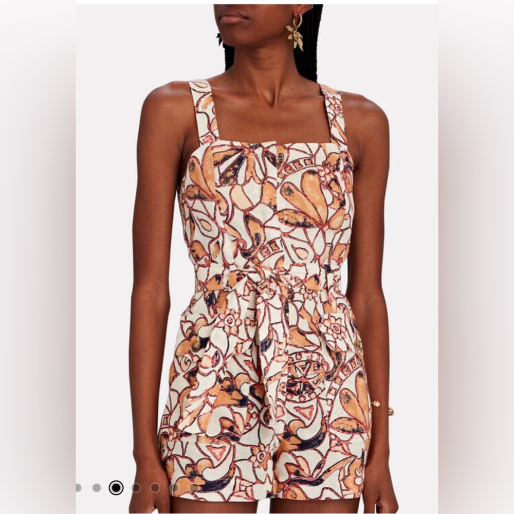A.L.C. Linen Multi-Color Romper